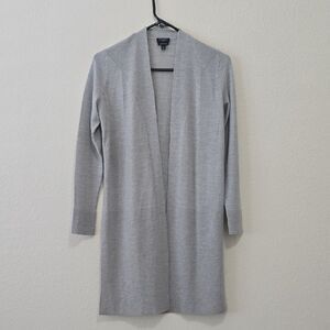 Talbots Soft Gray Long Cardigan